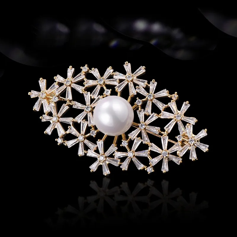 Lan Ying Artificial Crystal Brooches Women's-5