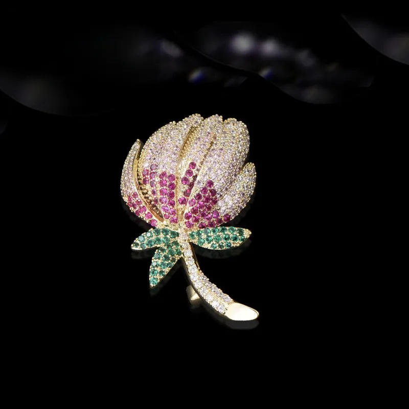 Lan Ying Austrian Crystal Brooches Women's-3