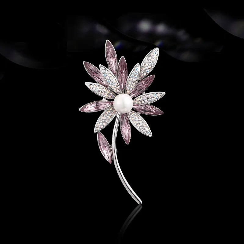 Lan Ying Artificial Crystal Brooches Women's-2
