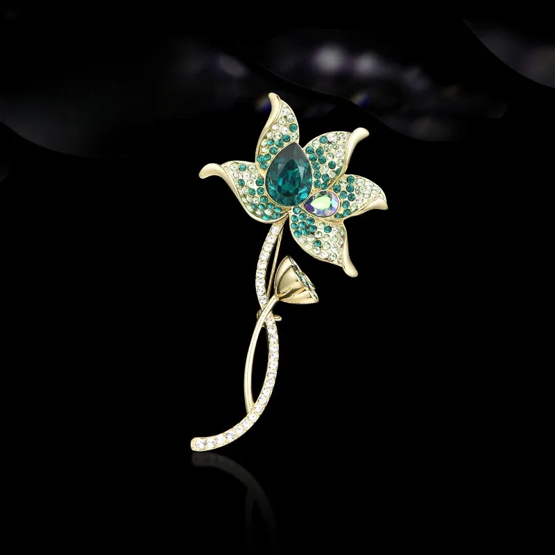 Lan Ying Austrian Crystal Brooches Women's-5