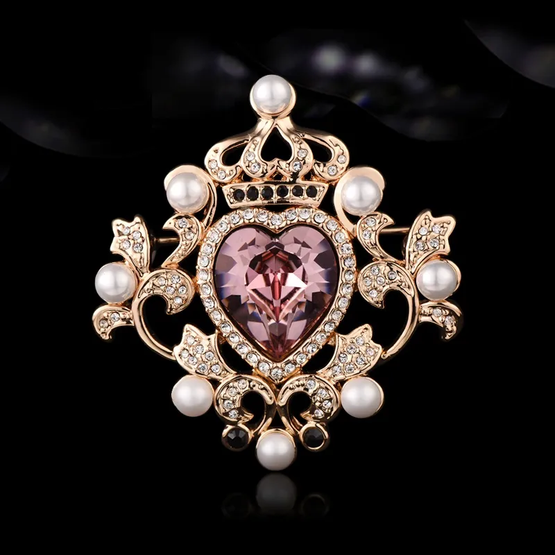 Lan Ying Crystal Brooches Women's-1
