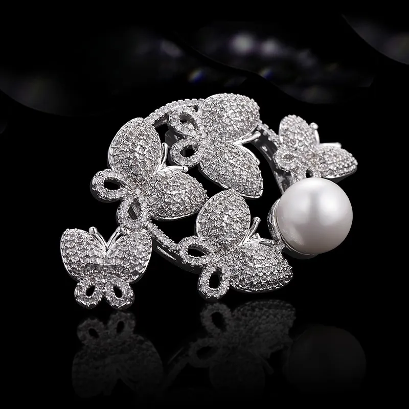 Lan Ying Austrian Crystal Brooches Women's-3