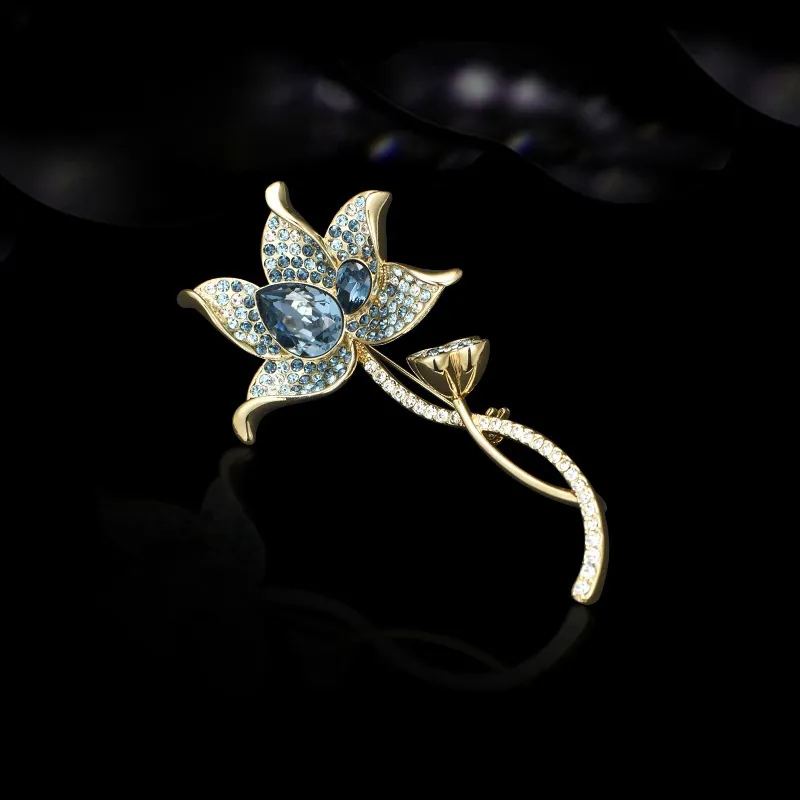 Lan Ying Austrian Crystal Brooches Women's-2