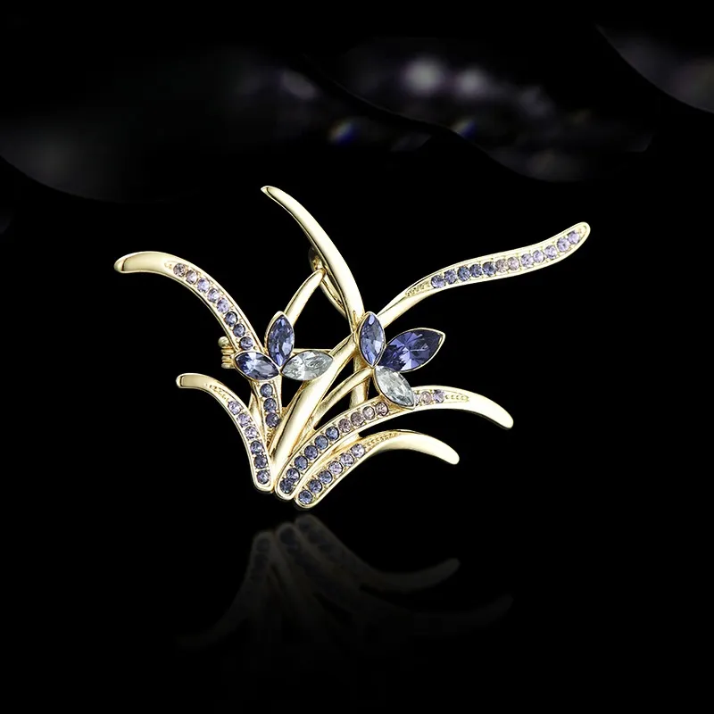 Lan Ying Austrian Crystal Brooches Women's-4