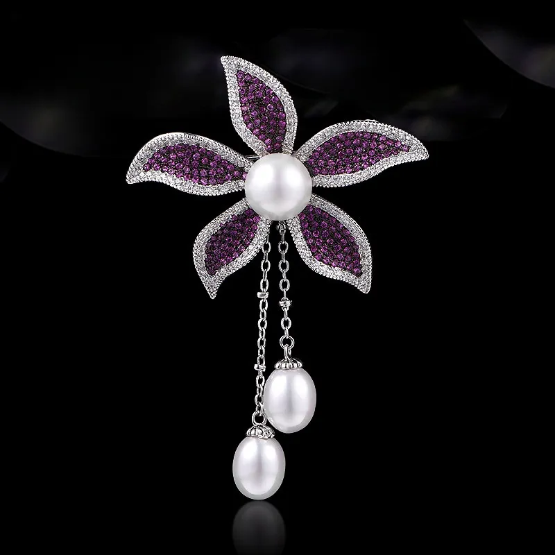 Lan Ying Austrian Crystal Brooches Women's-2