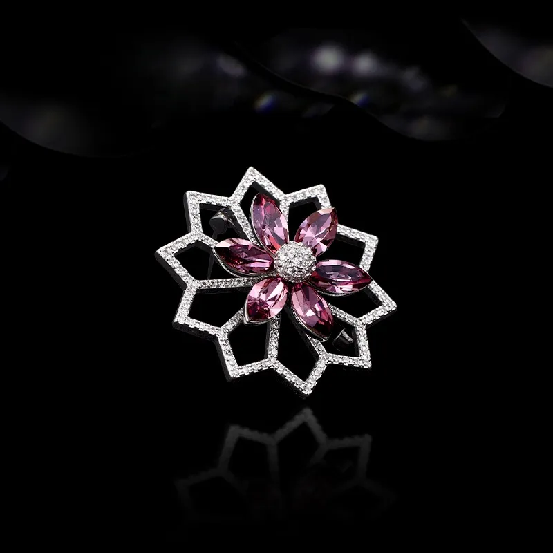 Lan Ying Austrian Crystal Brooches Women's-1