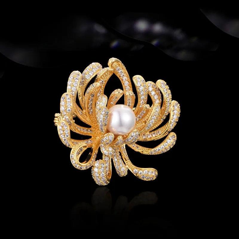 Lan Ying Austrian Crystal Brooches Women's-3