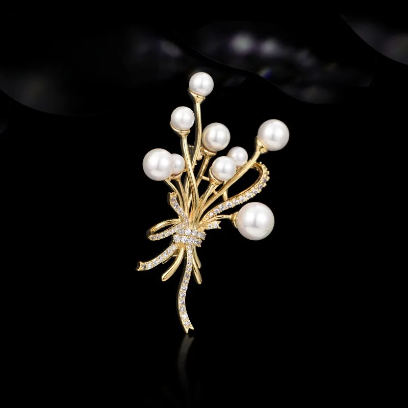 Lan Ying Artificial Crystal Brooches Unisex-3