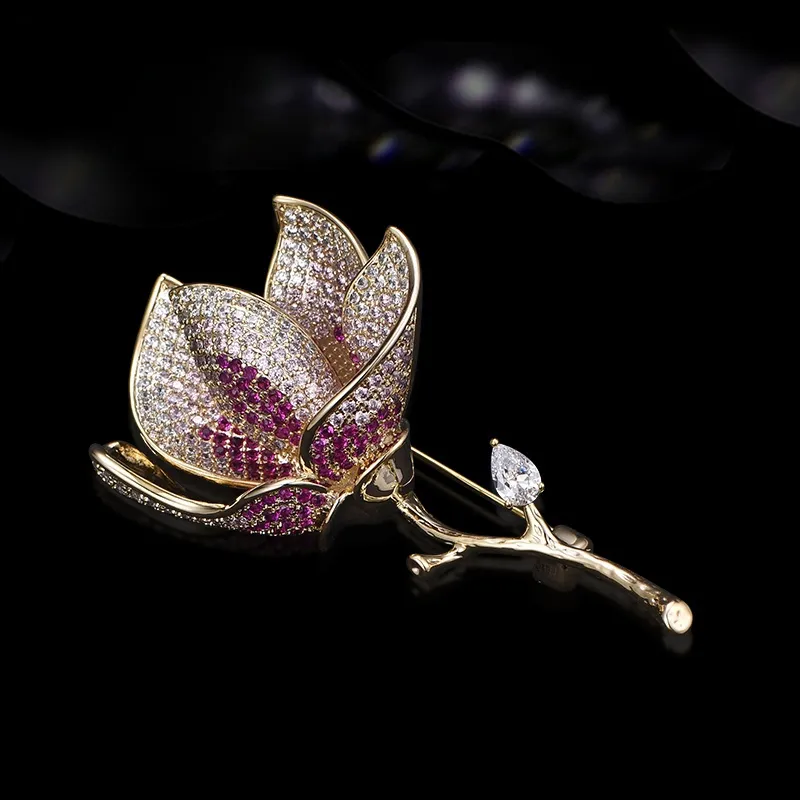 Lan Ying Austrian Crystal Brooches Women's-4