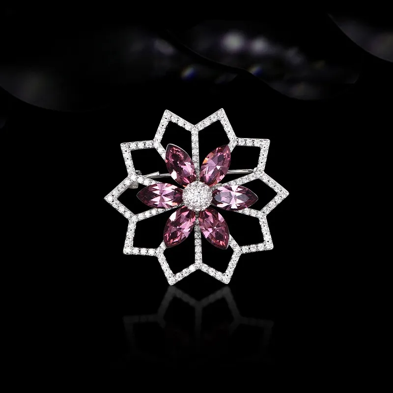 Lan Ying Austrian Crystal Brooches Women's-2