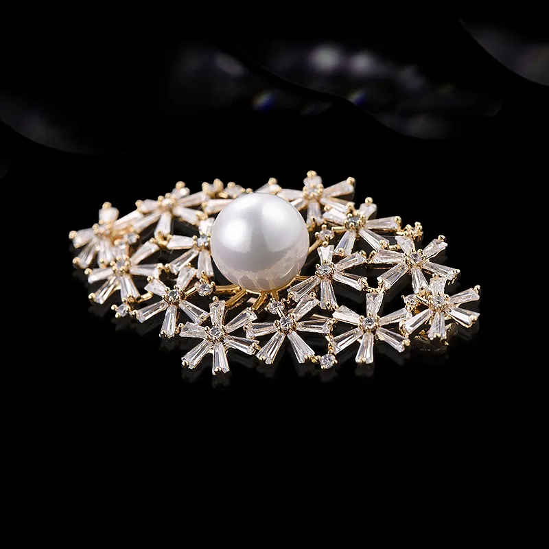 Lan Ying Artificial Crystal Brooches Women's-7