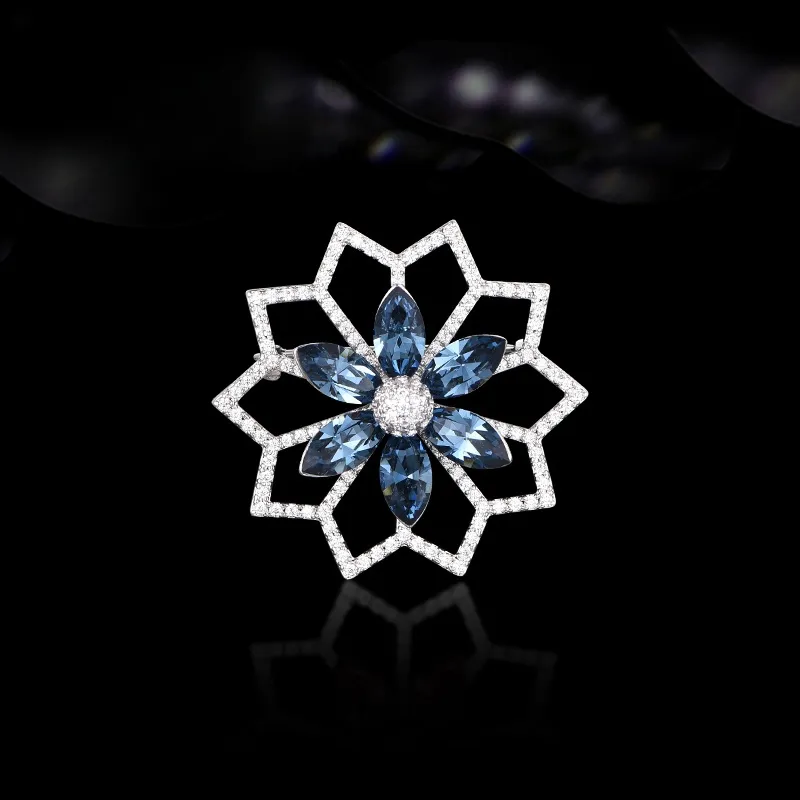 Lan Ying Austrian Crystal Brooches Women's-5