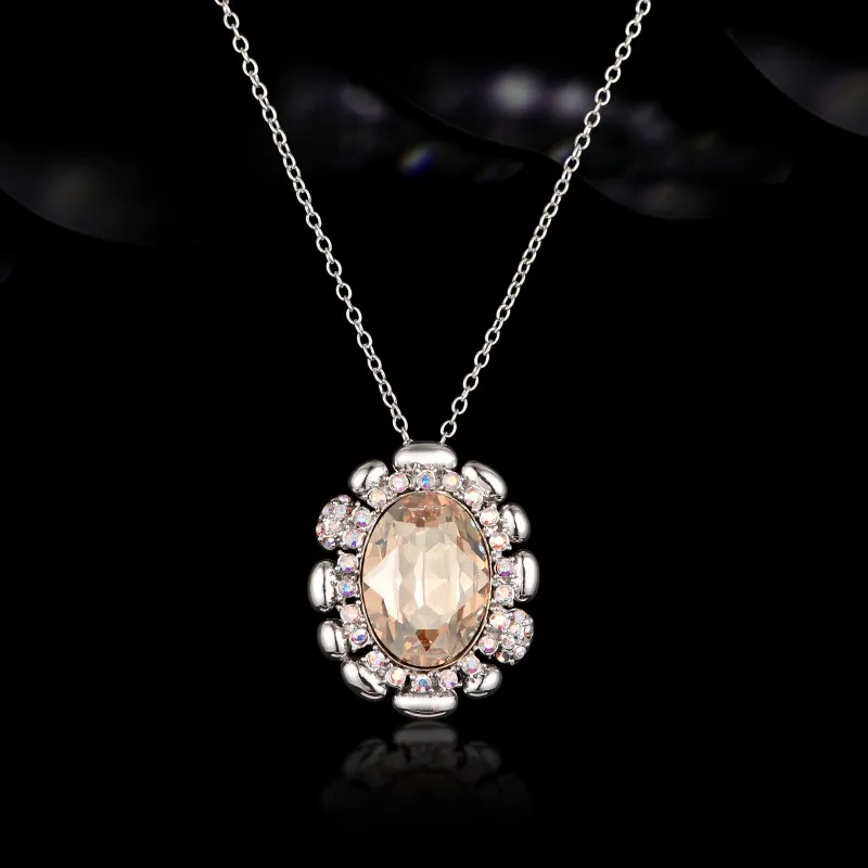 Lan Ying Artificial Crystal Necklaces Women's-7