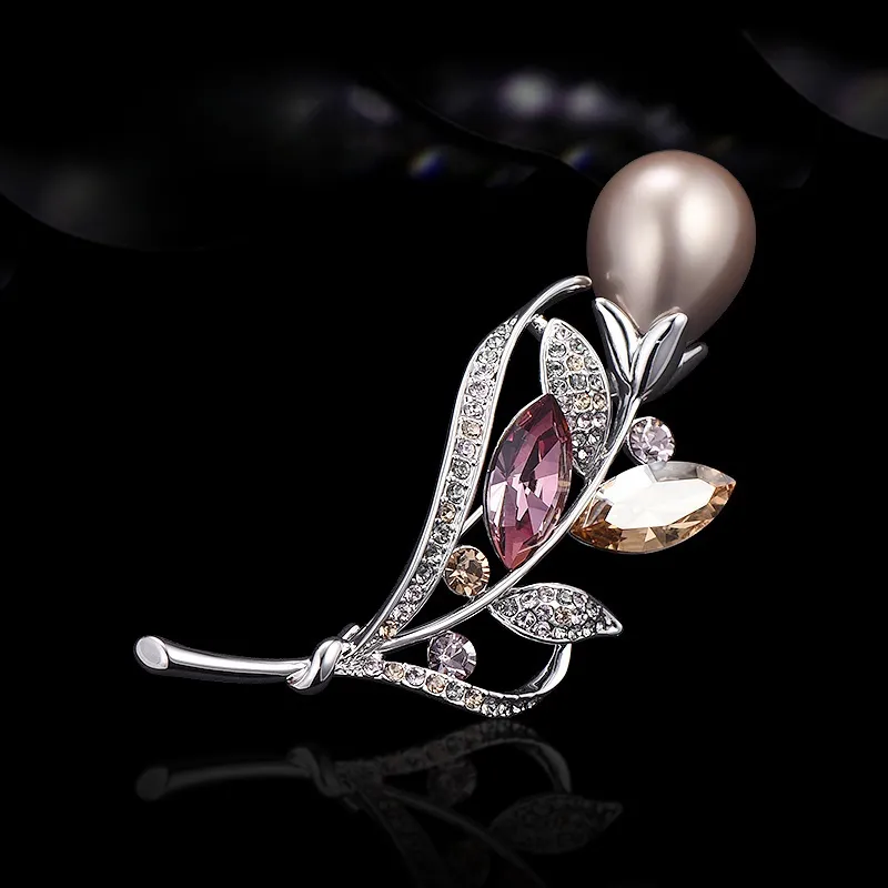Lan Ying Austrian Crystal Brooches Women's-4