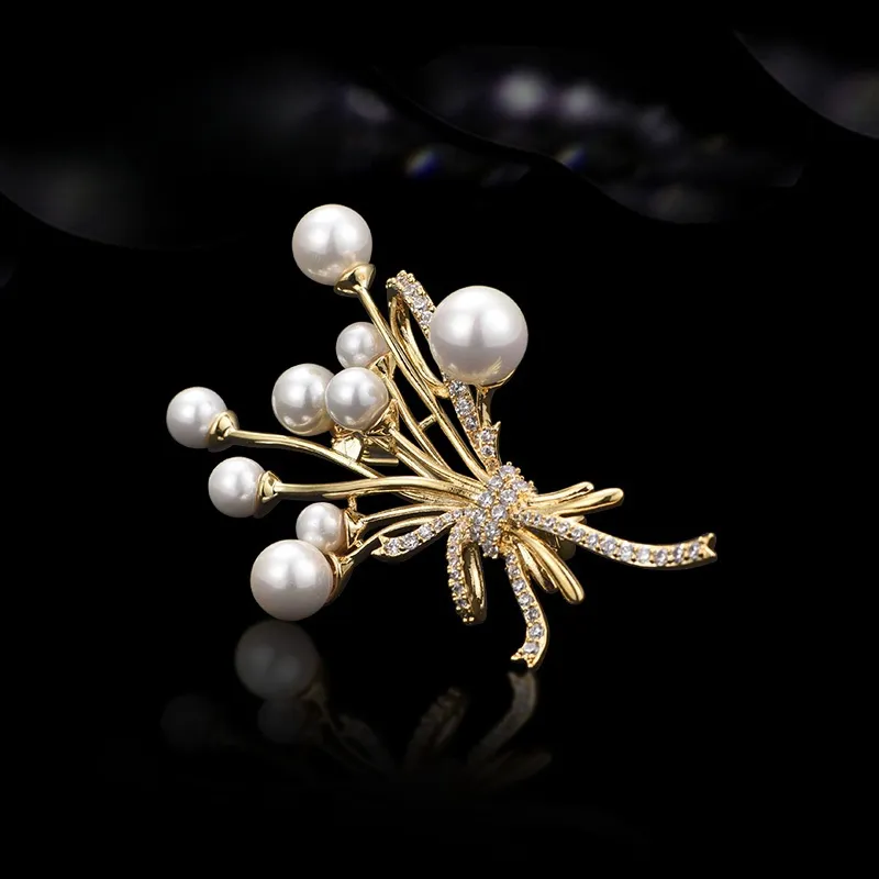 Lan Ying Artificial Crystal Brooches Unisex-2