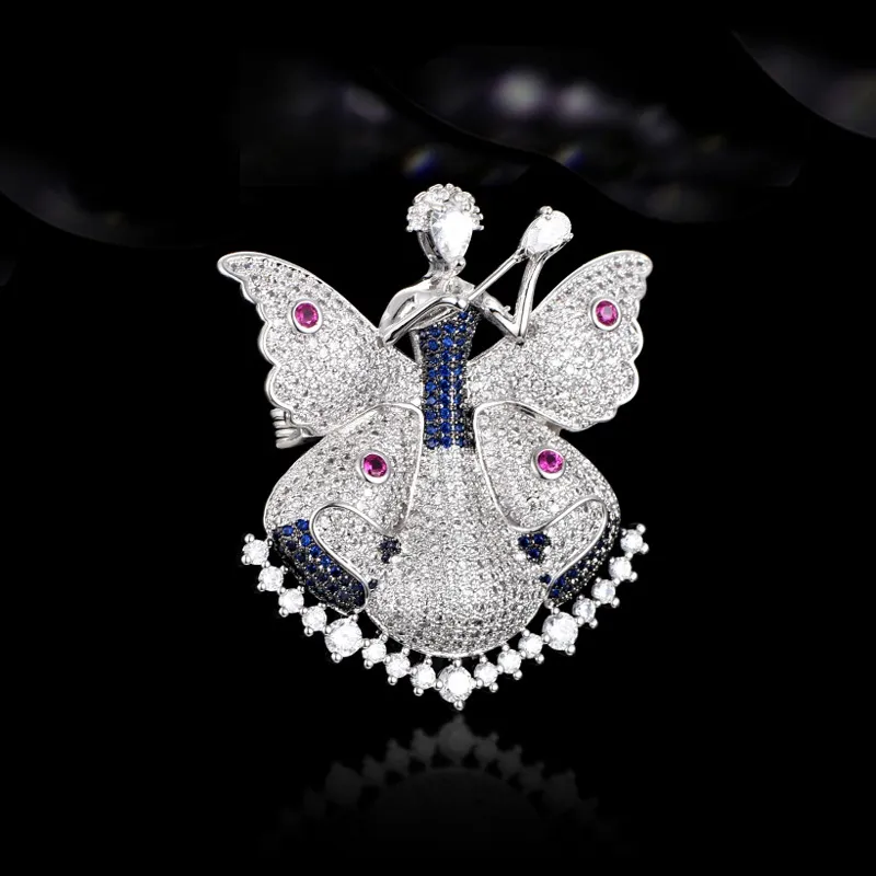Lan Ying Crystal Brooches Women's-3