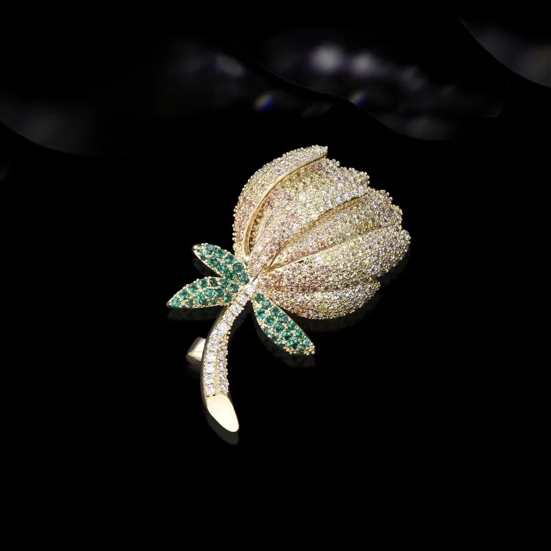Lan Ying Austrian Crystal Brooches Women's-9