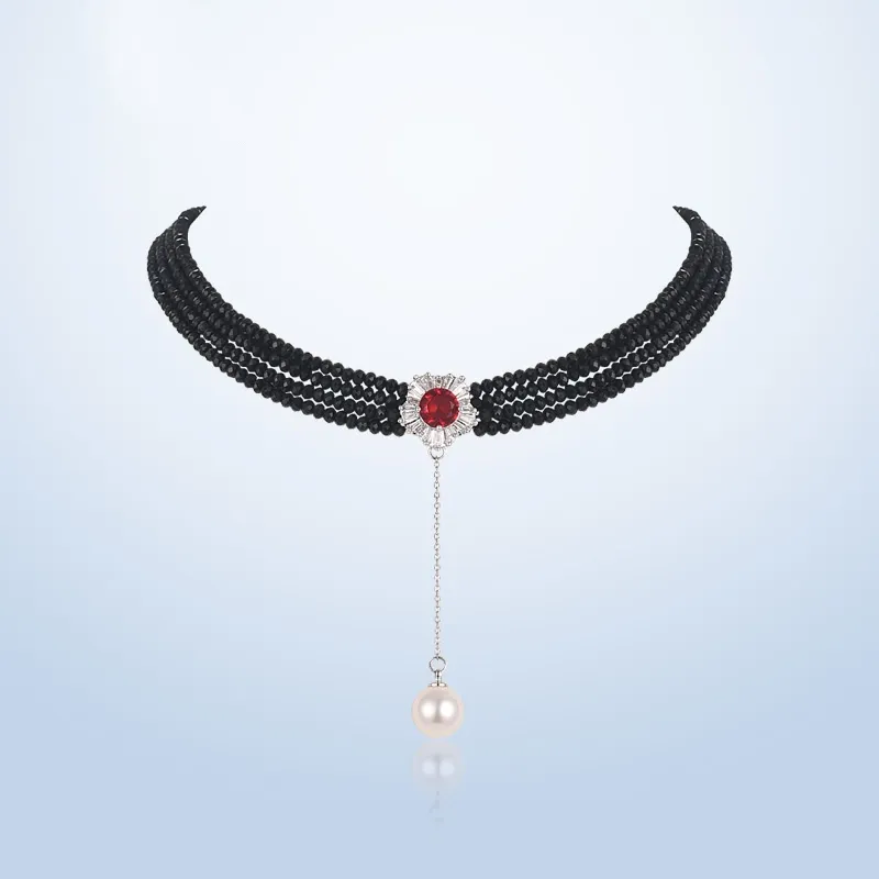 Lan Ying Artificial Crystal Necklaces Women's-5