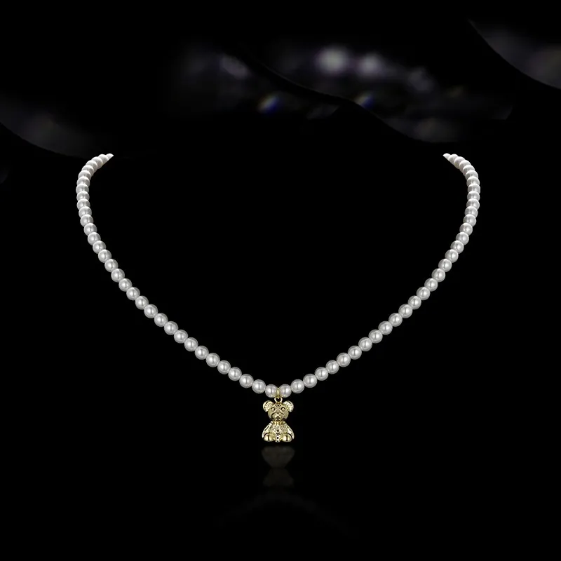 Lan Ying Artificial Pearl Necklaces Unisex-2