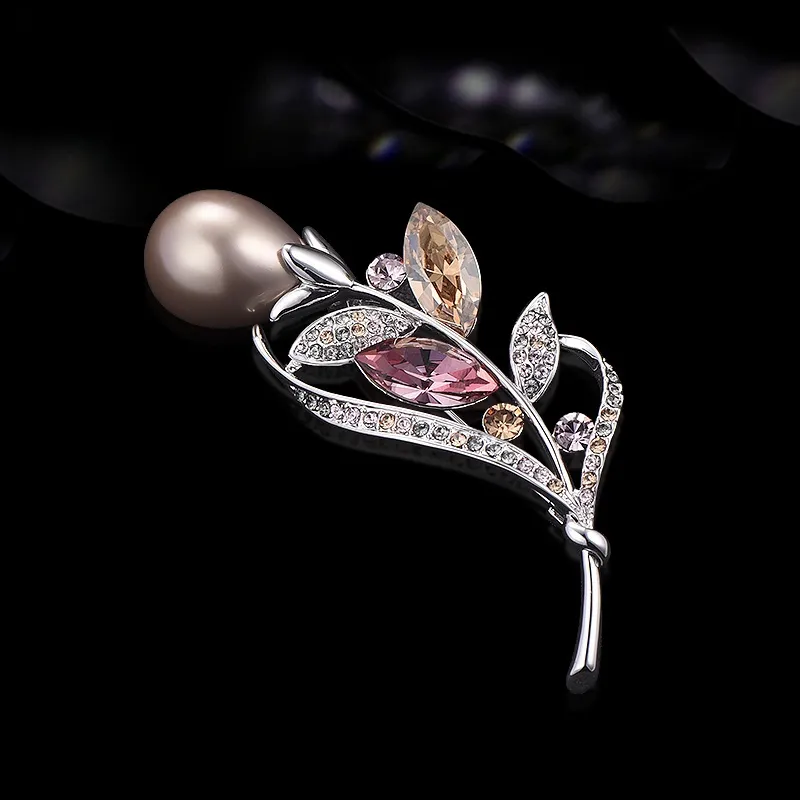 Lan Ying Austrian Crystal Brooches Women's-5
