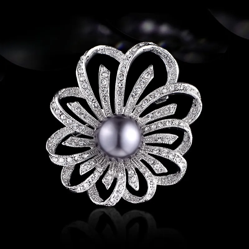 Lan Ying Austrian Crystal Brooches Women's-5