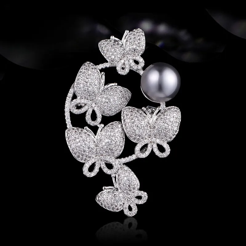 Lan Ying Austrian Crystal Brooches Women's-6