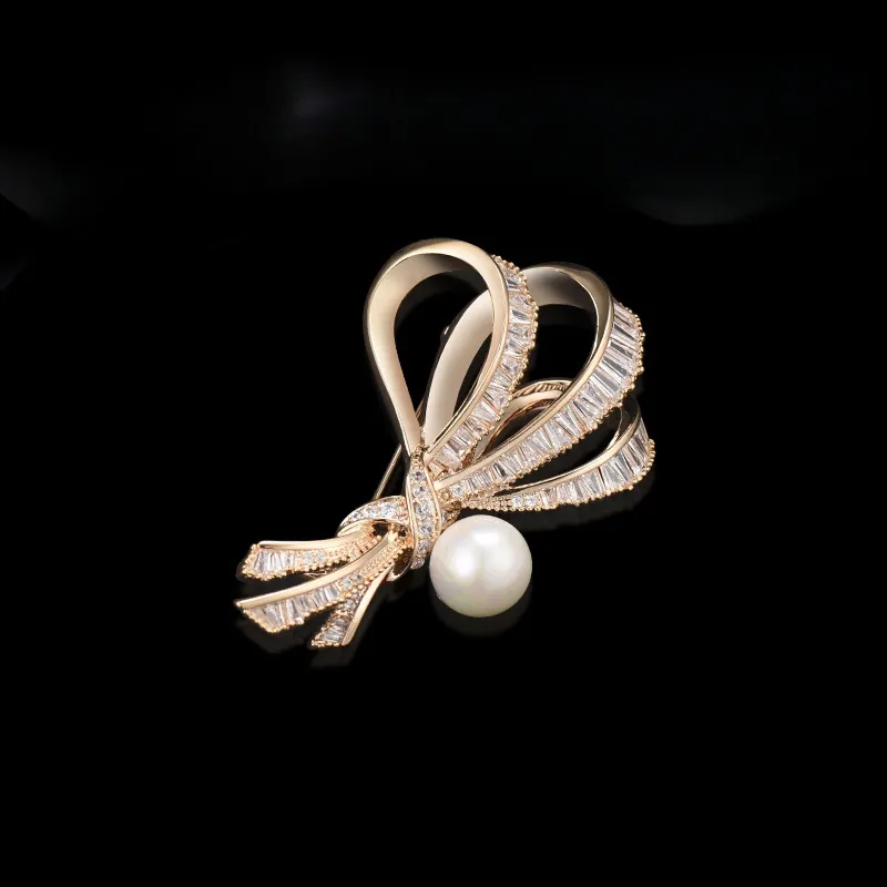 Lan Ying Artificial Crystal Brooches Unisex-3
