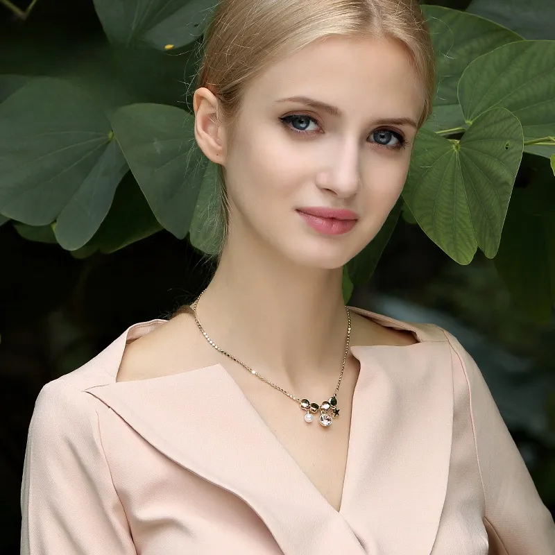 Lan Ying Artificial Crystal Necklaces Women's-4