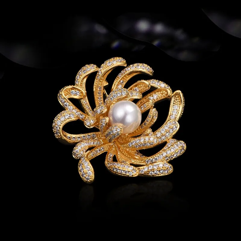 Lan Ying Austrian Crystal Brooches Women's-1