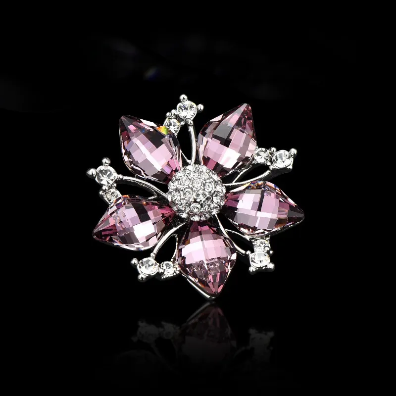 Lan Ying Austrian Crystal Brooches Women's-5