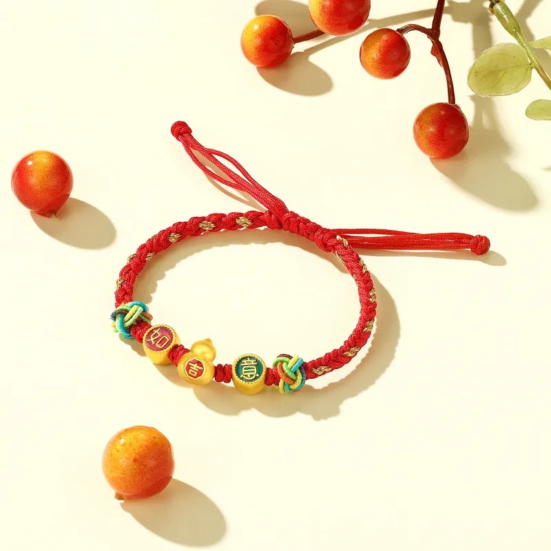 CHJ JEWELLERY Gold Bracelet Women's-5