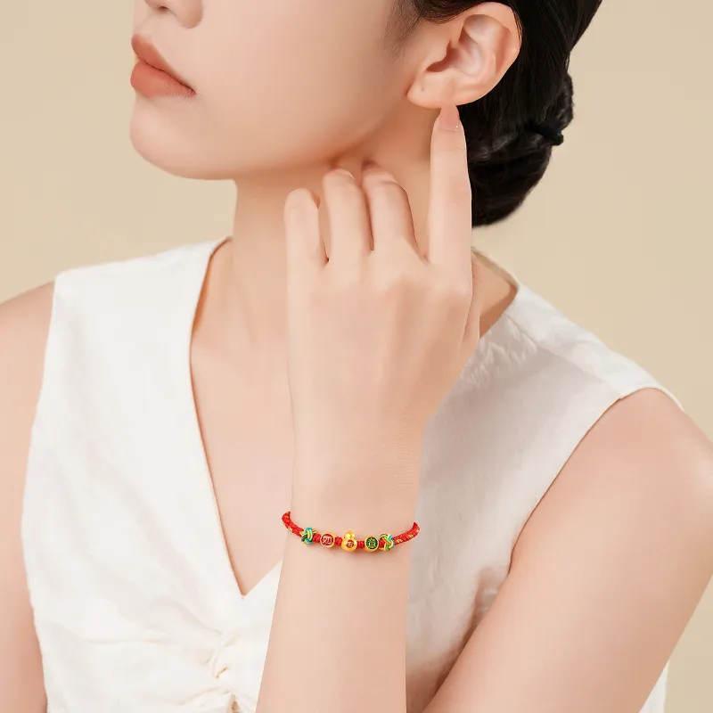 CHJ JEWELLERY Gold Bracelet Women's-3