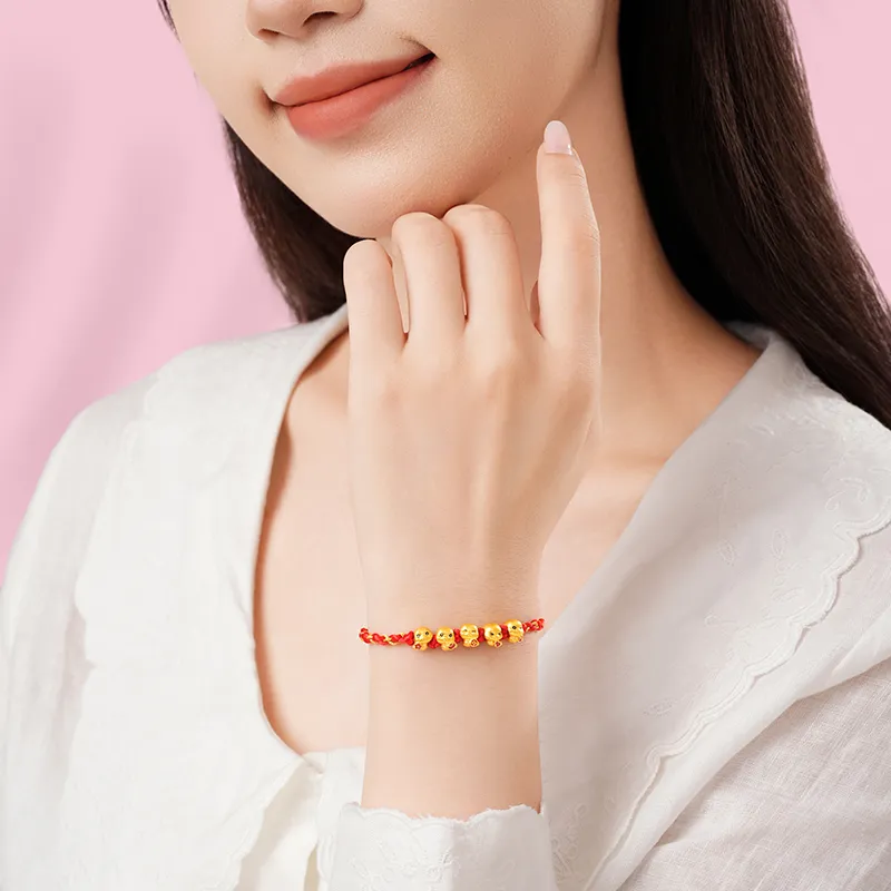 CHJ JEWELLERY Gold Bracelet Women's-7