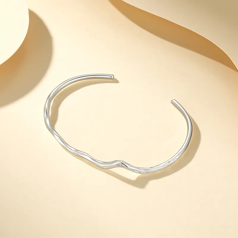 CHAOHONGJI 925 Sterling Silver Bangles Women's-4