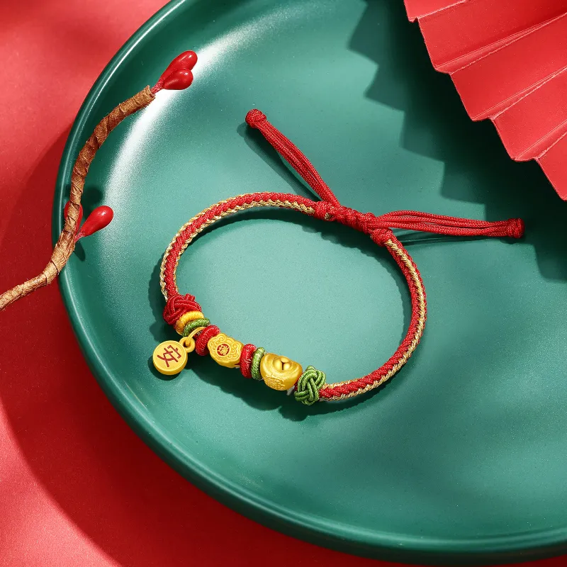 CHJ JEWELLERY Gold Bracelet Women's-5