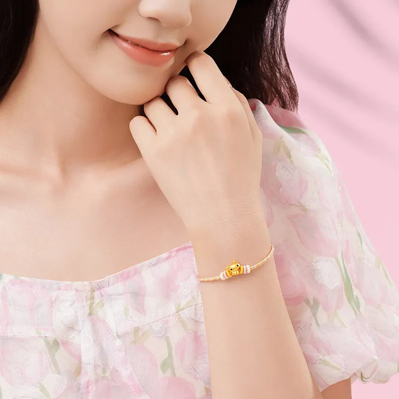 CHJ JEWELLERY Crayon Shin chan Gold Bracelet Women's-4