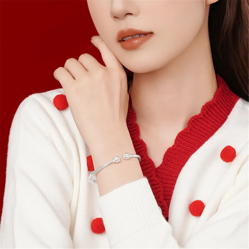 CHAOHONGJI Foot Silver 990 Bangles Women's-6