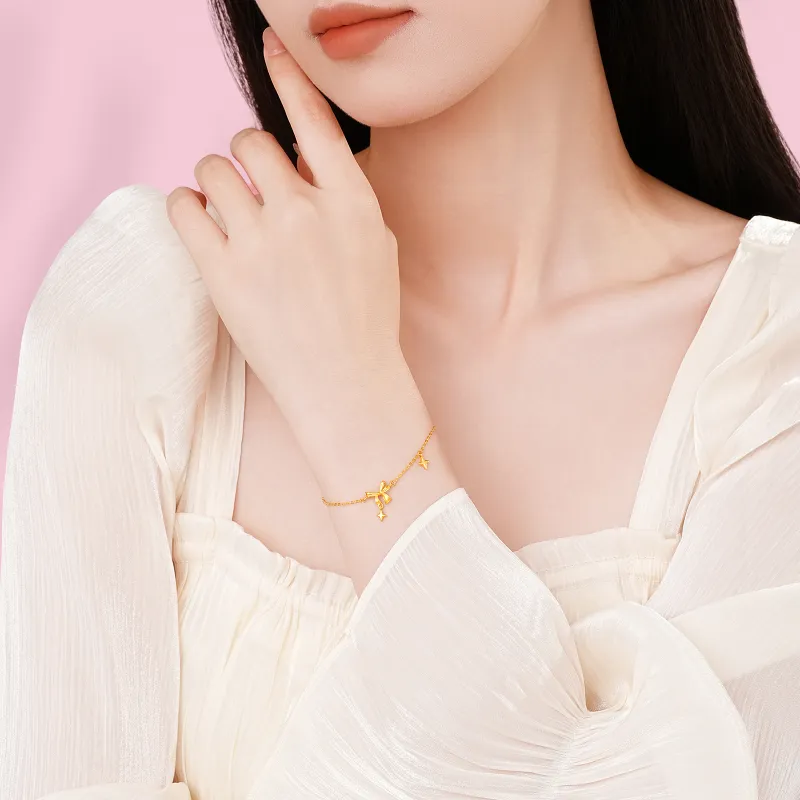 CHJ JEWELLERY Gold Bracelet Women's-2