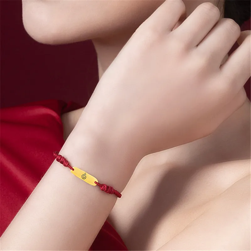 CHJ JEWELLERY Gold Bracelet Unisex-13