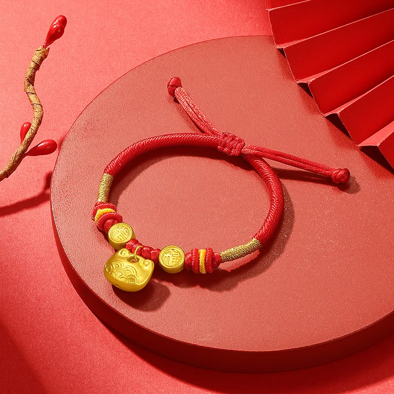 CHJ JEWELLERY Gold Bracelet Women's-6
