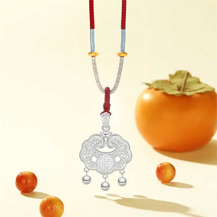 CHAOHONGJI 990 Foot Silver Necklaces Women's-4