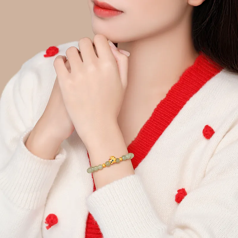 CHAOHONGJI Bracelets Pale Greenish White Jade Women's-2