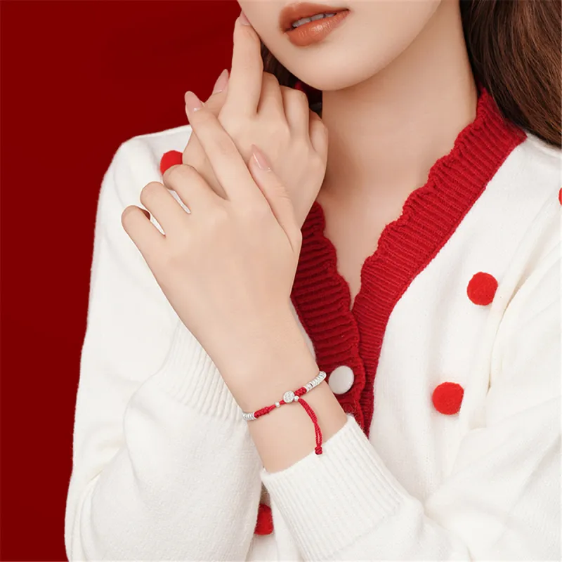 CHAOHONGJI 990 Foot Silver Bracelets Unisex-5
