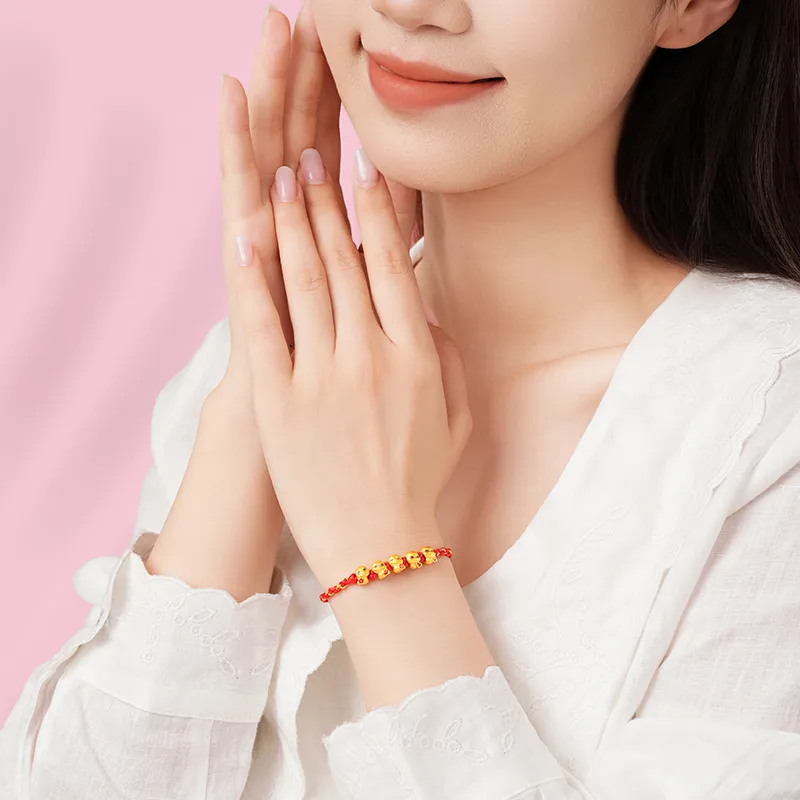 CHJ JEWELLERY Gold Bracelet Women's-8