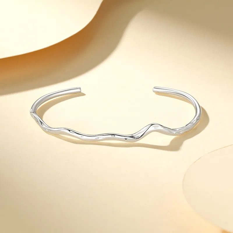 CHAOHONGJI 925 Sterling Silver Bangles Women's-3