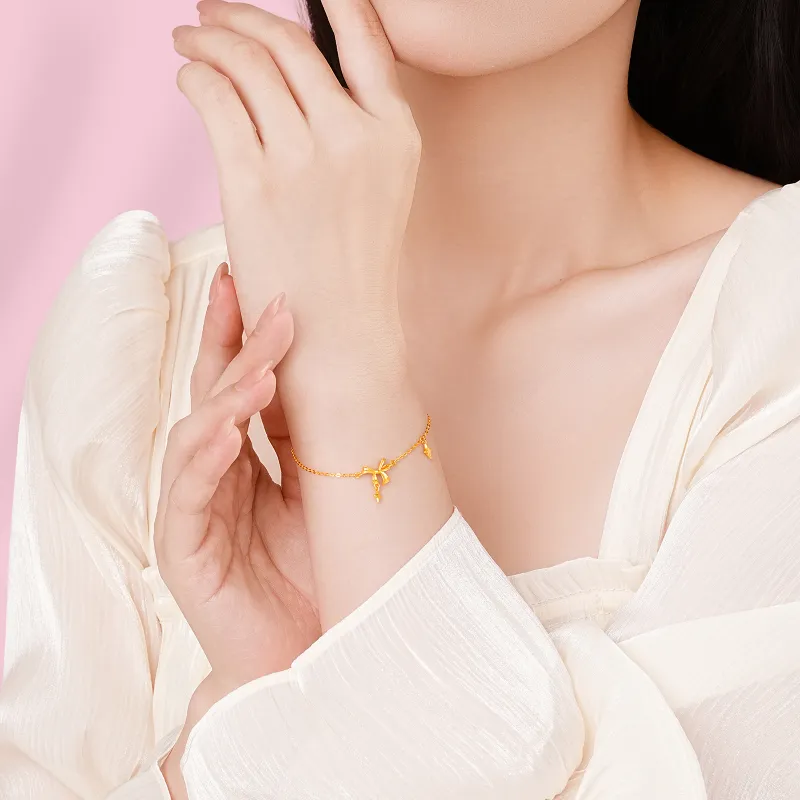 CHJ JEWELLERY Gold Bracelet Women's-3