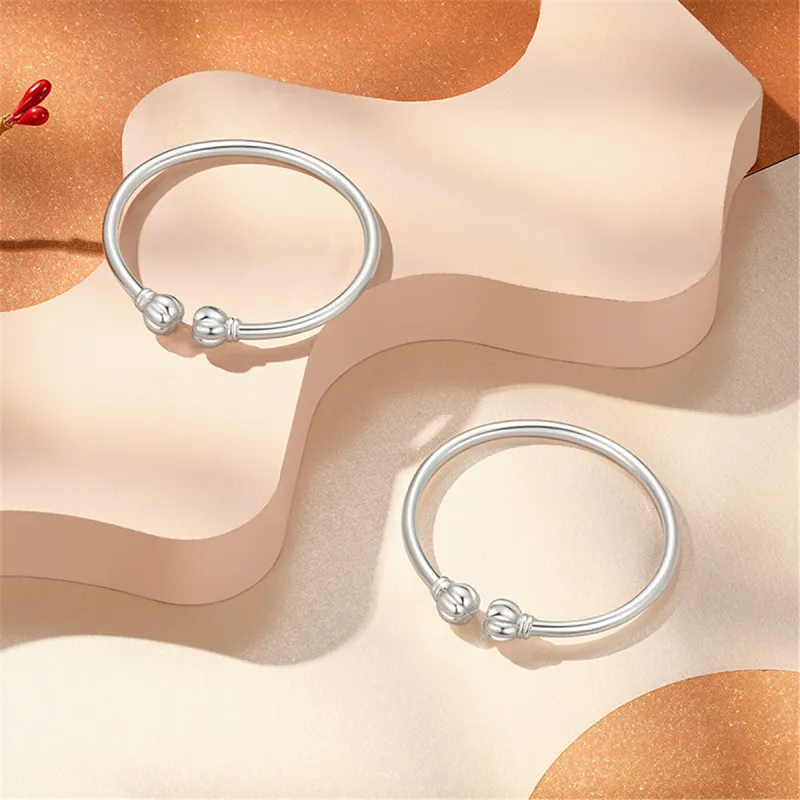CHAOHONGJI Foot Silver 990 Bangles Women's-4
