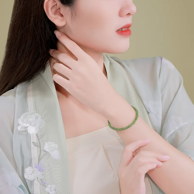 CHAOHONGJI Hetian Jade Karat Gold Bracelets Women's Jasper-4