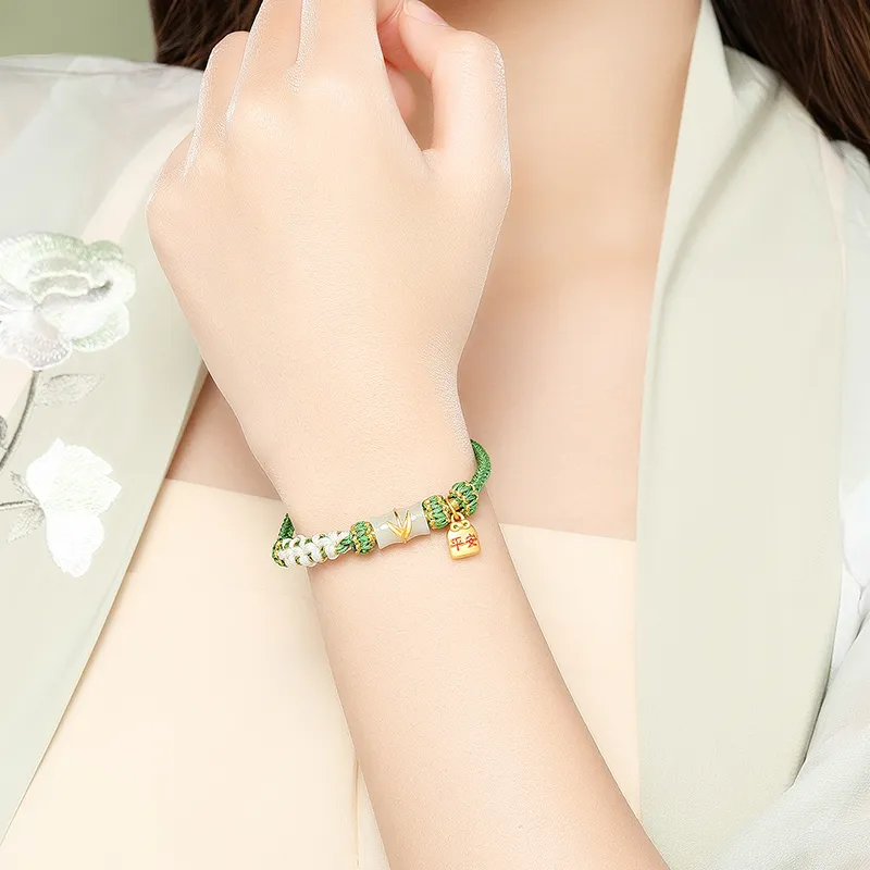 CHAOHONGJI Hetian Jade Bracelets Women's White Jade-4