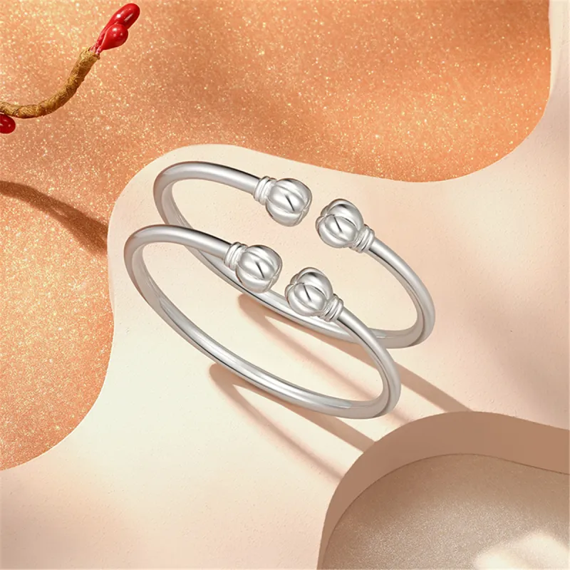 CHAOHONGJI Foot Silver 990 Bangles Women's-5